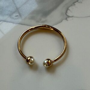 Tory Burch Gold and Pearl Women's Bracelet